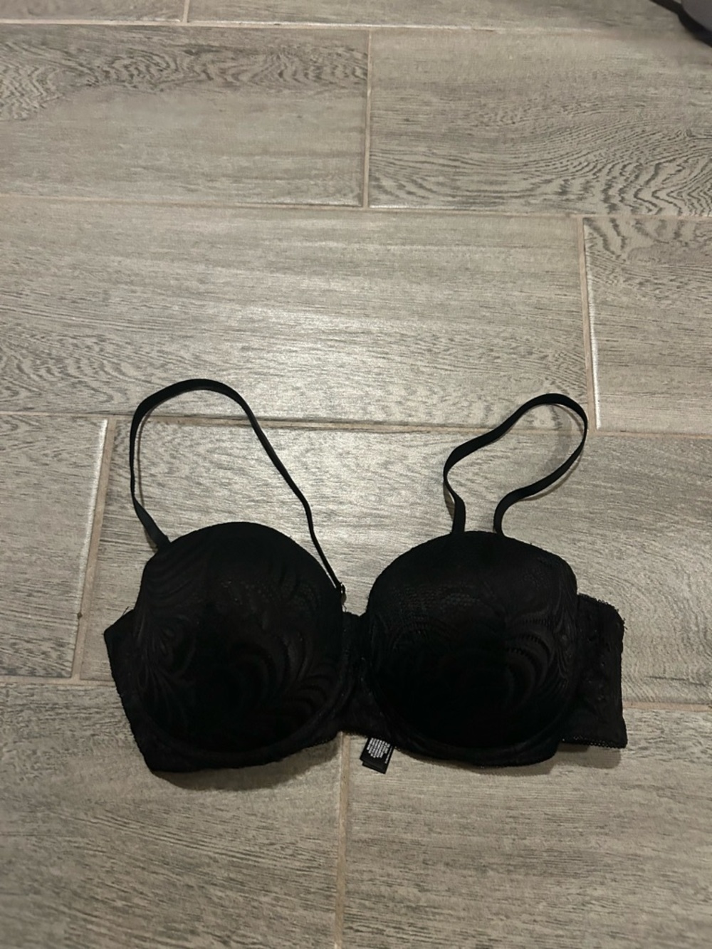 Primark Black Lace Push-Up Bra - Size 38 B